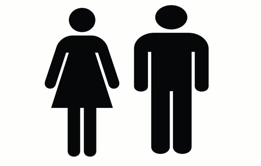 Icon logo homme/femme pour toilettes.